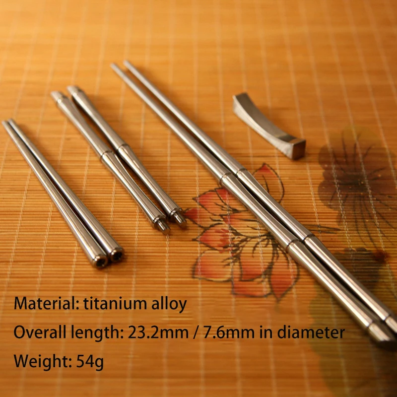 TC4 Titanium Alloy Chopsticks Non-slip Pure Titanium Two-piece Solid EDC Chopsticks
TC4 Titanium Alloy Chopsticks Non-slip Pure Titanium Two-piece Solid EDC Chopsticks