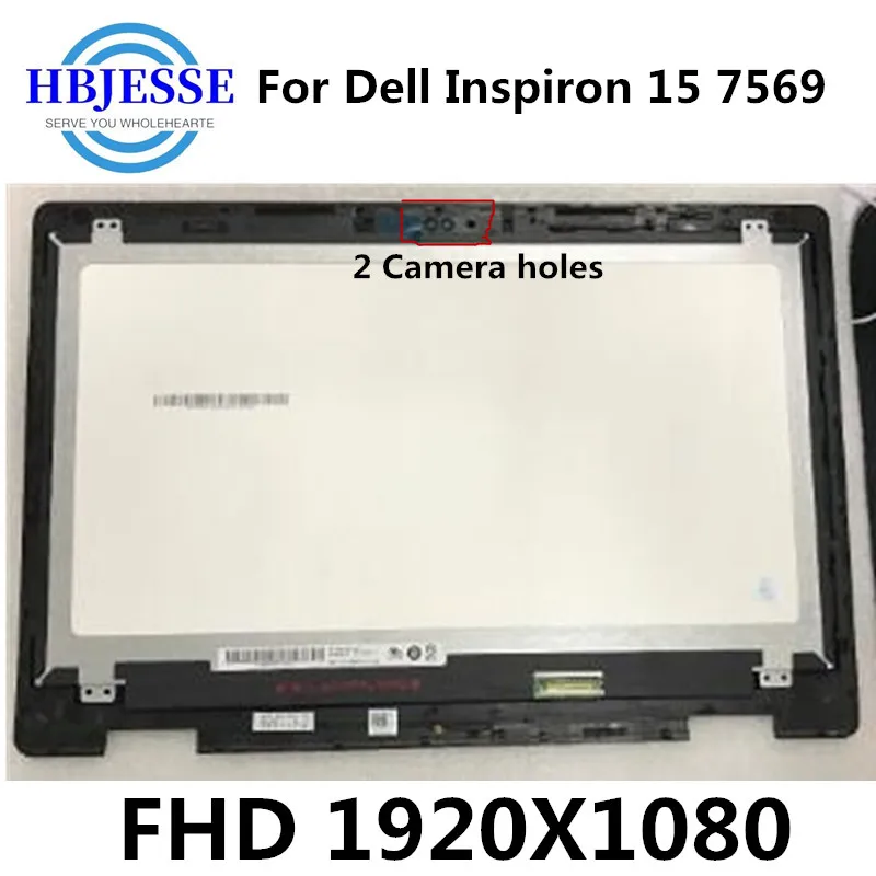 

For Dell Inspiron 15 7569 assembly 4F59D 04F59D LP156WF7 SPEA B156HAB01.0 LCD Display Touch screen Digitizer 1920*1080