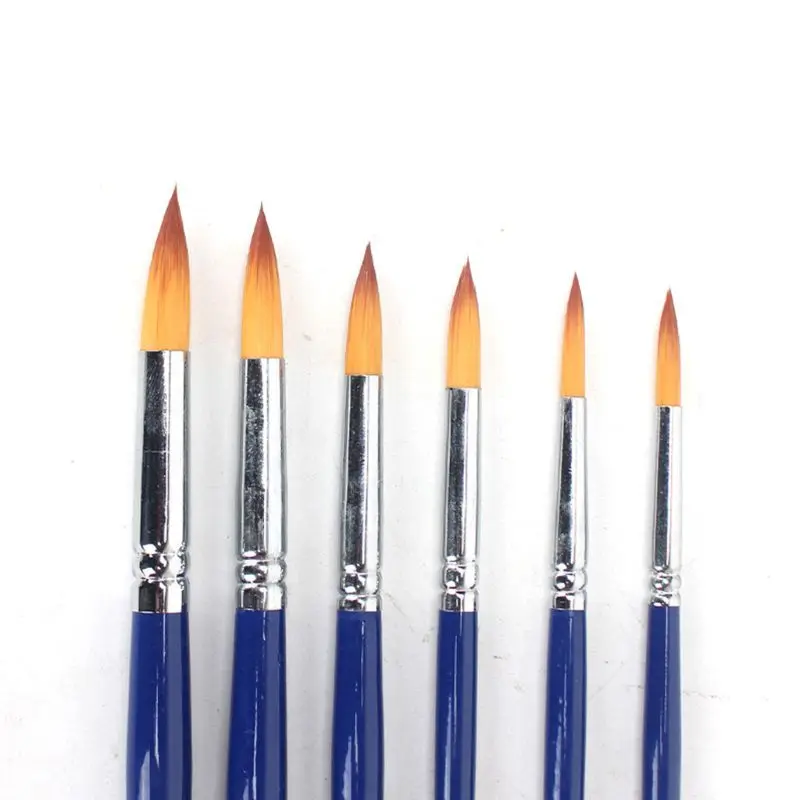 6Pcs/Set Paint Brushes Set Watercolor Painting Tools Round Pointed Tip Gouache Paints Hook Line Pen Art Suplies 72XF
6Pcs/Set Paint Brushes Set Watercolor Painting Tools Round Pointed Tip Gouache Paints Hook Line Pen Art Suplies 72XF