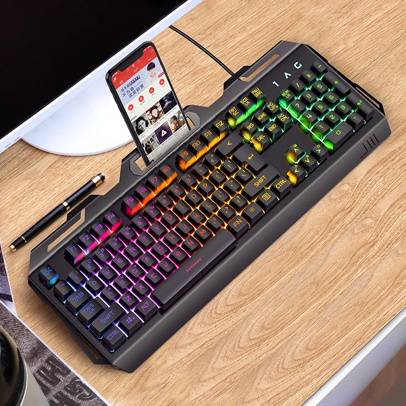 Silver Eagle V2 Machinery Handfeel Gaming Keyboard Desktop PC Laptop Cable Shining Gaming Peripheral Cafe Internet Cafe
Silver Eagle V2 Machinery Handfeel Gaming Keyboard Desktop PC Laptop Cable Shining Gaming Peripheral Cafe Internet Cafe