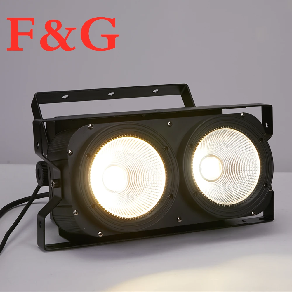 F&G200W High Power Audience Light Two Eyes COB 2x100w Surface Light For Stage DJ Bar Effect Club Lighting
F&G200W High Power Audience Light Two Eyes COB 2x100w Surface Light For Stage DJ Bar Effect Club Lighting