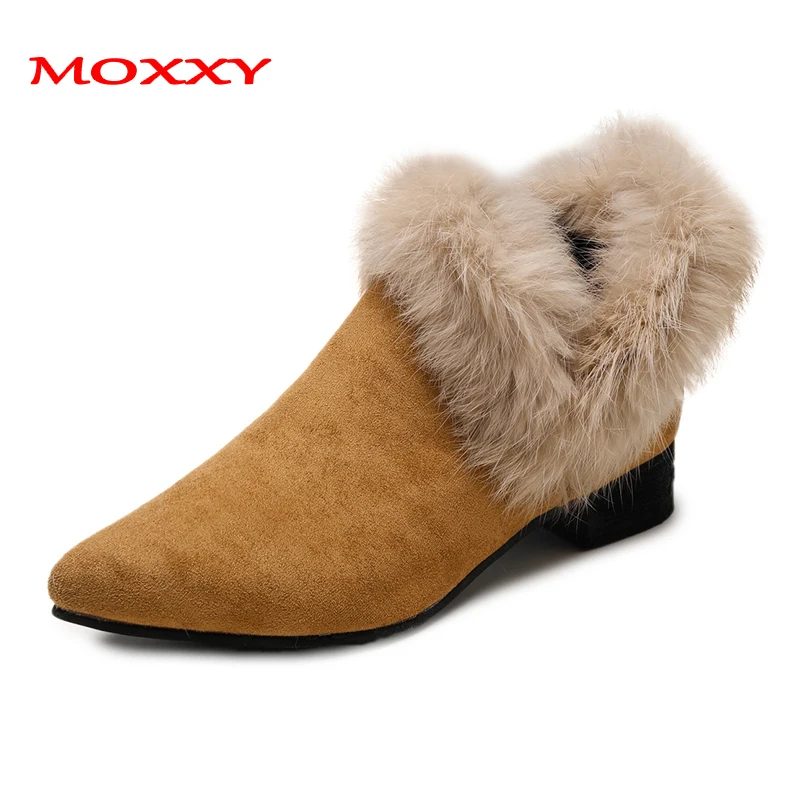 2019 New Winter Boots Women Fur Plush Pointed Toe Ankle Boots Brown Black Snow Boots Platform Sexy Shoes Woman zapatos de mujer
2019 New Winter Boots Women Fur Plush Pointed Toe Ankle Boots Brown Black Snow Boots Platform Sexy Shoes Woman zapatos de mujer