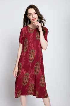 HOT SELLING Miyake fashion fold loose dress with short sleeve o-neck print dress IN STOCK
HOT SELLING Miyake fashion fold loose dress with short sleeve o-neck print dress IN STOCK