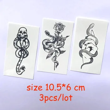 Temporary Tattoo Water Transfer Tatoo Sticker Tattoo Black snake Halloween Rose Flower Tatto Body Art Sexy Tatoo Girl Arm Tatto
Temporary Tattoo Water Transfer Tatoo Sticker Tattoo Black snake Halloween Rose Flower Tatto Body Art Sexy Tatoo Girl Arm Tatto