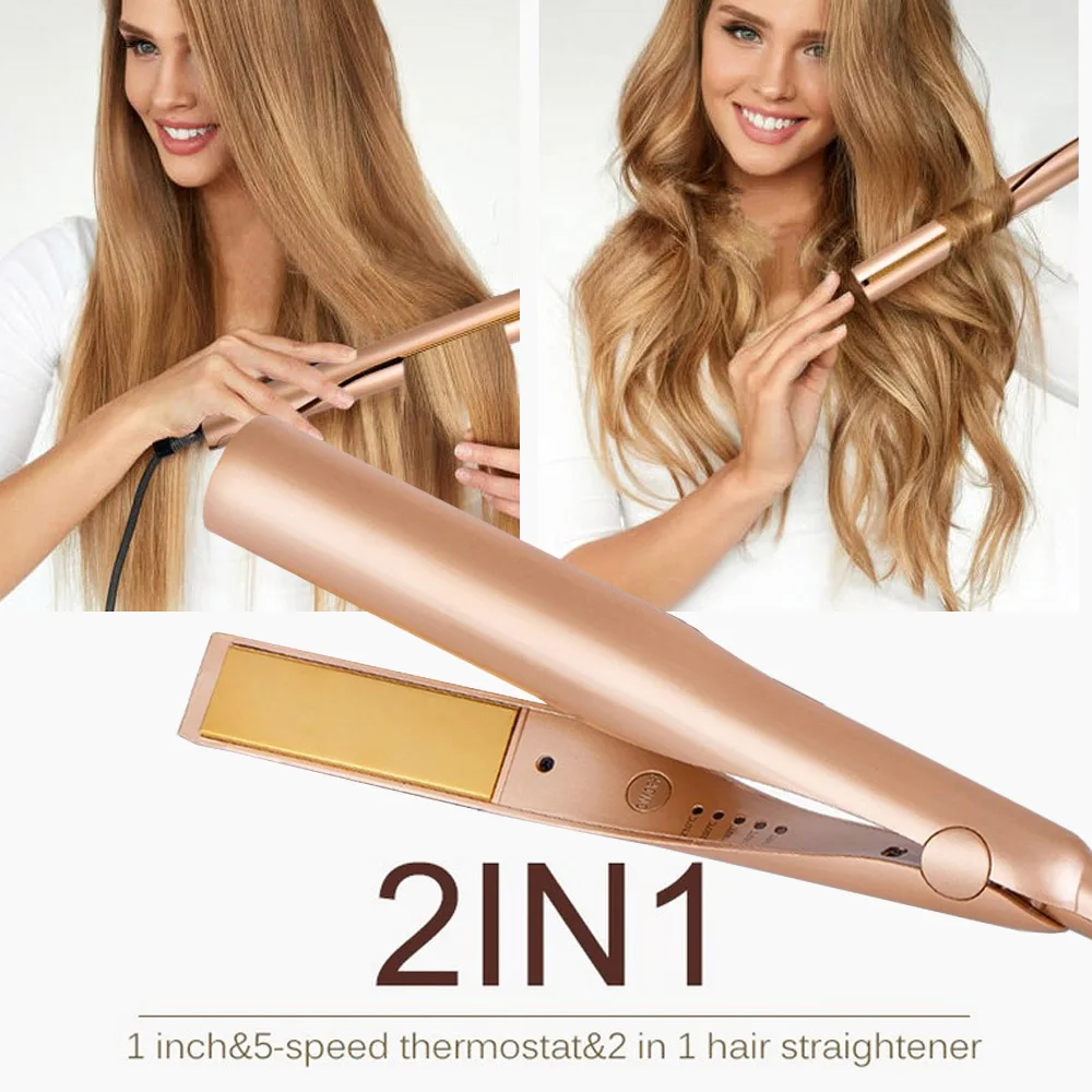 2 in 1 Adjustable Temperature Hair Curling Curler Wand Roller Hair Curling Iron Straightening Machine Hair Curler Styling Tools
2 in 1 Adjustable Temperature Hair Curling Curler Wand Roller Hair Curling Iron Straightening Machine Hair Curler Styling Tools