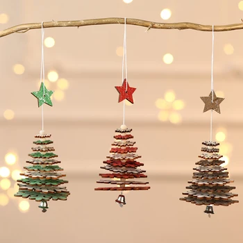Christmas Pendants Wooden Creative Five-Pointed Star Snowflake Christmas Tree Three-Dimensional Small Ornaments
Christmas Pendants Wooden Creative Five-Pointed Star Snowflake Christmas Tree Three-Dimensional Small Ornaments