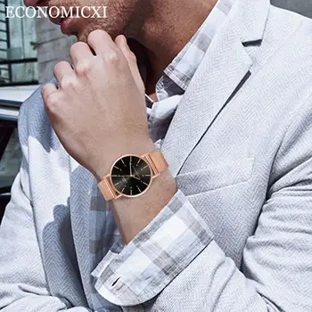 Fashion Men Casual Simple Round Dial Wristwatches Relogio Masculino Men's Metal Mesh Band Strap Watches Reloj Hombre 
Fashion Men Casual Simple Round Dial Wristwatches Relogio Masculino Men's Metal Mesh Band Strap Watches Reloj Hombre