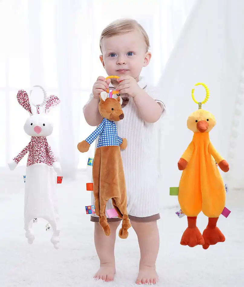 shape soothing towel animal shape baby gift soft newborn plush