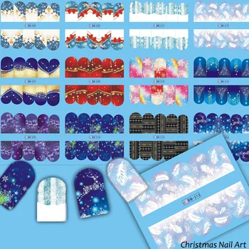 Mixed Style Snowflakes Feather Christmas Water Transfer Nail Art Stickers Tips Decals Manicure DIY X'mas Tattoos TRBN205-216
Mixed Style Snowflakes Feather Christmas Water Transfer Nail Art Stickers Tips Decals Manicure DIY X'mas Tattoos TRBN205-216