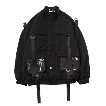 2020 Men Military Jacket Coats Casual Windbreaker Ribbons Pockets Men's Overalls Bomber Jacket Hip Hop Streetwear Man Outwear
2020 Men Military Jacket Coats Casual Windbreaker Ribbons Pockets Men's Overalls Bomber Jacket Hip Hop Streetwear Man Outwear