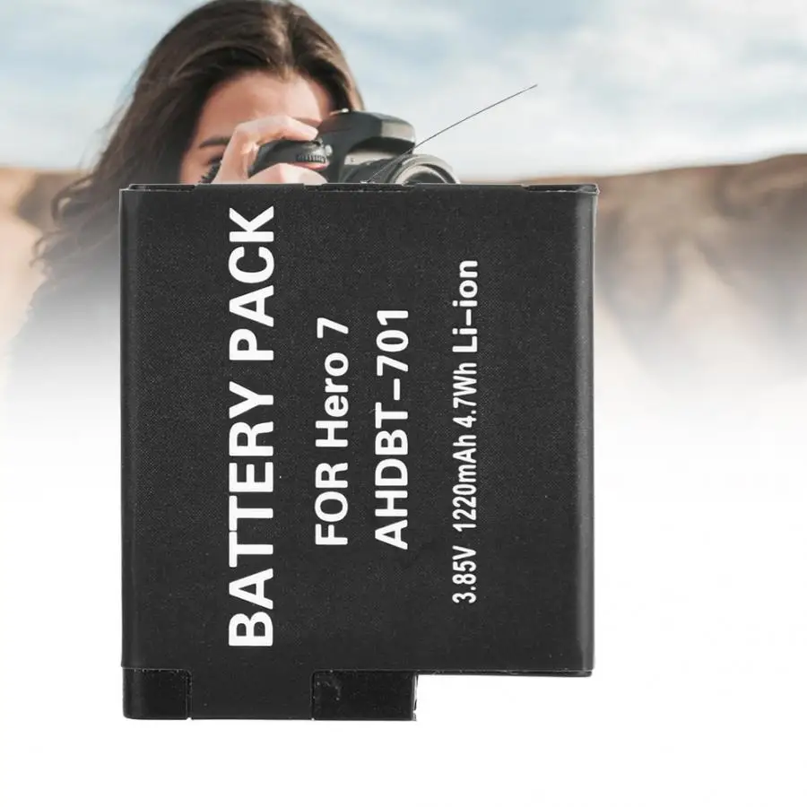 rechargeable battery 3.85V 1220mAh AHDBT-701 Rechargeable Lithium Ion Battery for Gopro Hero 7 6 5 Camera Batteries Accessories
rechargeable battery 3.85V 1220mAh AHDBT-701 Rechargeable Lithium Ion Battery for Gopro Hero 7 6 5 Camera Batteries Accessories