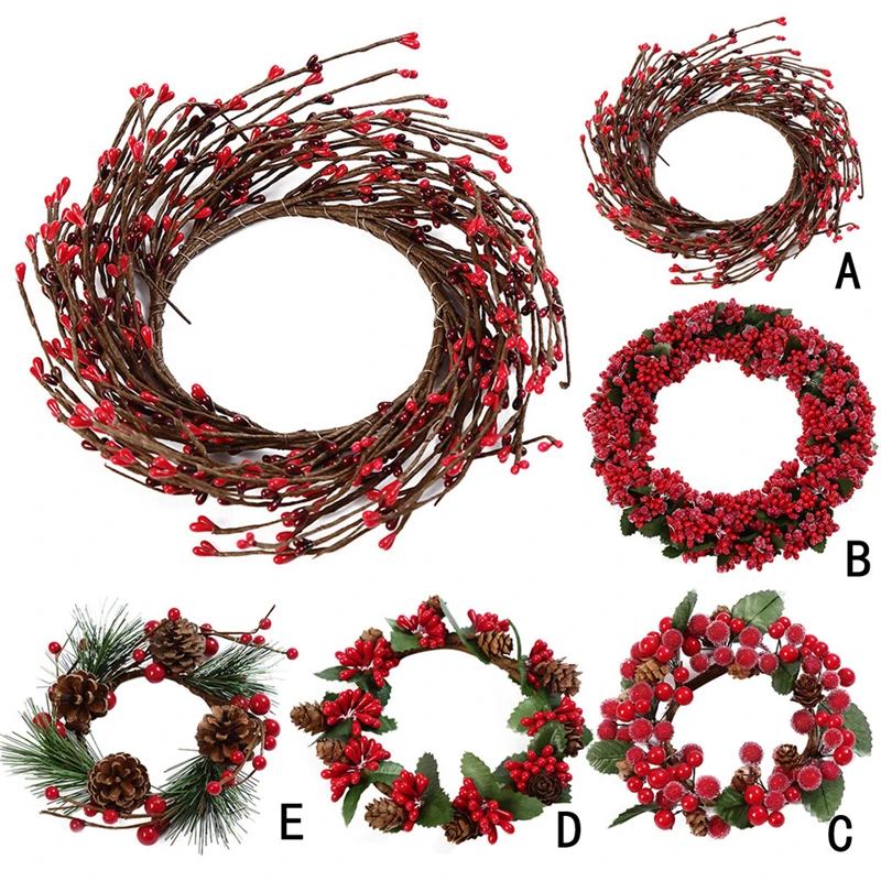 DIY веселые рождественские гирлянды окна двери аксессуары Рождественский венок