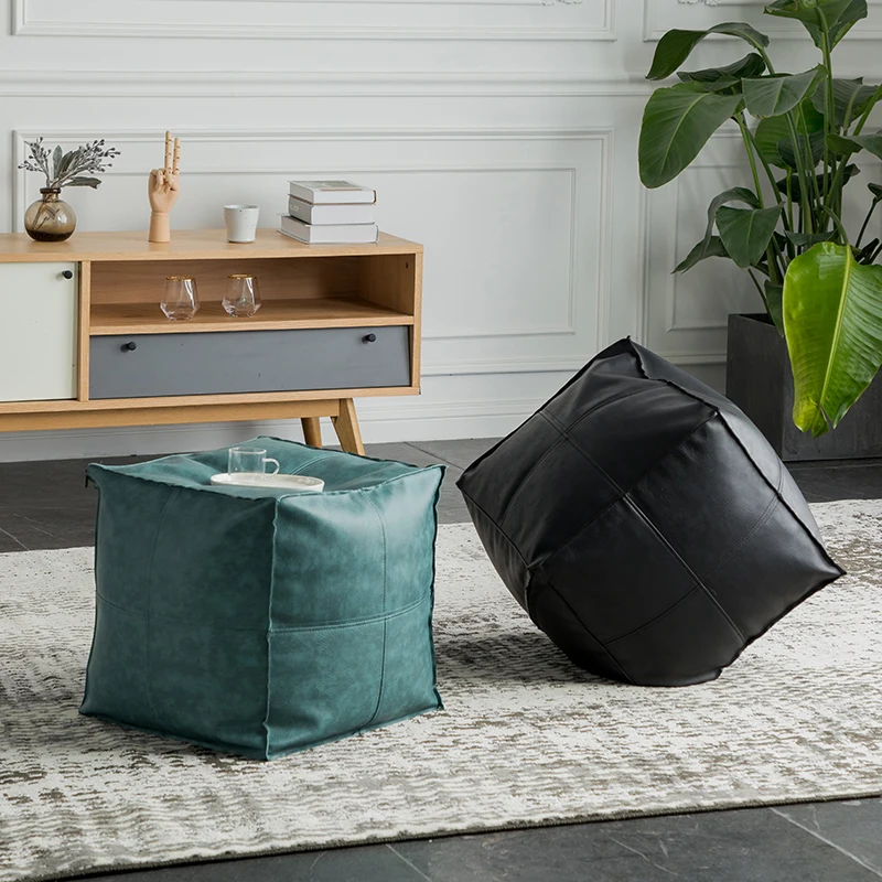 Vintage style handmade PU Leather Morocco pouf ,decoration seat cushion without core in artificial fur. removable cushion case
Vintage style handmade PU Leather Morocco pouf ,decoration seat cushion without core in artificial fur. removable cushion case