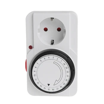 24 Hours Programmable Mechanical Timer Switch Smart Countdown Switch Timer Plug Socket 230V (Eu Plug)
24 Hours Programmable Mechanical Timer Switch Smart Countdown Switch Timer Plug Socket 230V (Eu Plug)