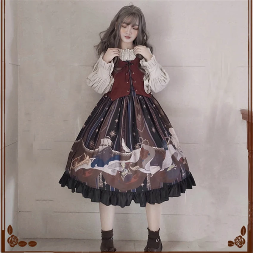 The Heart of Navigation 2019 News Lolita Dress Vintage Victorian Royal Prnicess Japanese Kawaii Girls Sweet Halloween Cosplay
The Heart of Navigation 2019 News Lolita Dress Vintage Victorian Royal Prnicess Japanese Kawaii Girls Sweet Halloween Cosplay