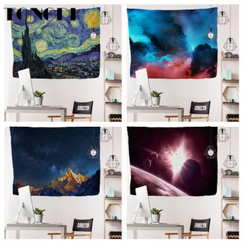 TONGDI Thickened Boho Tapestry Oil Landscape Painting Printing Wall Hanging Mat Decoration For Home Parlor Bedroom Living Room
TONGDI Thickened Boho Tapestry Oil Landscape Painting Printing Wall Hanging Mat Decoration For Home Parlor Bedroom Living Room