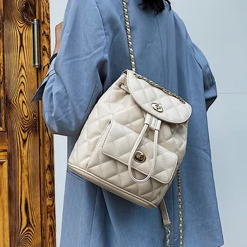 fashion chains women women's backpacka designer lingge school bag luxury pu leather backpack for teenager girl lady large purse
fashion chains women women's backpacka designer lingge school bag luxury pu leather backpack for teenager girl lady large purse