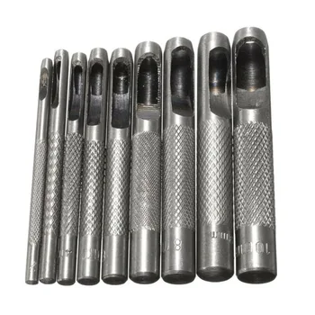 9pcs Heavy-Duty Hollow Leather Hole Gasket Punch Set Cutter Belt Wad Puncher Kit
9pcs Heavy-Duty Hollow Leather Hole Gasket Punch Set Cutter Belt Wad Puncher Kit