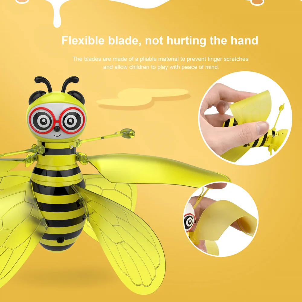 Details about Drone RC Bee Induction Aircraft Infrared Sensing Hand Sensor Flying Toy Kid Gift Details about Drone RC Bee Induction Aircraft Infrared Sensing Hand Sensor Flying Toy Kid Gift
