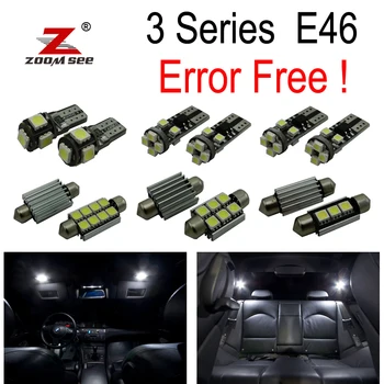 13pcs canbus LED Interior Light Kit for bmw 3 series E46 sedan coupe 323is 325i 325xi 328i 330i 330xi 325ci 323ci (1999-2005)