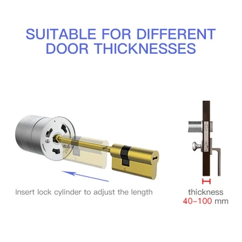 Airbnk For Tuya Zigbee Smart Controller European Smart Lock Cylinder Suitable for Different Thickness Door Smart Locks Home
Airbnk For Tuya Zigbee Smart Controller European Smart Lock Cylinder Suitable for Different Thickness Door Smart Locks Home