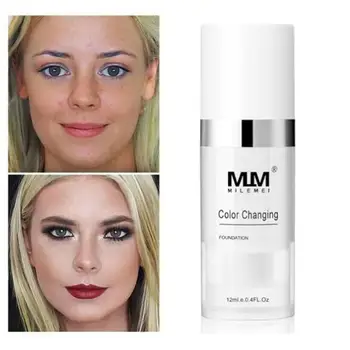 Color Changing Foundation Cream Natural Self-adjusts Makeup Full Professional Nude Base Concealing Coverage 12ml/Bottle Mak U5A2
Color Changing Foundation Cream Natural Self-adjusts Makeup Full Professional Nude Base Concealing Coverage 12ml/Bottle Mak U5A2