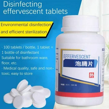 84 Disinfection Tablet 100/200pcs Effervescent Chlorine Tablets Laundry Home Disinfection with 500ml Sprayer Pot DTT88
84 Disinfection Tablet 100/200pcs Effervescent Chlorine Tablets Laundry Home Disinfection with 500ml Sprayer Pot DTT88