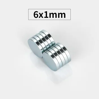RKZCT 100pcs/Lot 6 *1mm Office Practical Neodymium Magnet Disc Permanent NdFeB Small Round Magnetic For Art Craft Fridge Magnets
RKZCT 100pcs/Lot 6 *1mm Office Practical Neodymium Magnet Disc Permanent NdFeB Small Round Magnetic For Art Craft Fridge Magnets