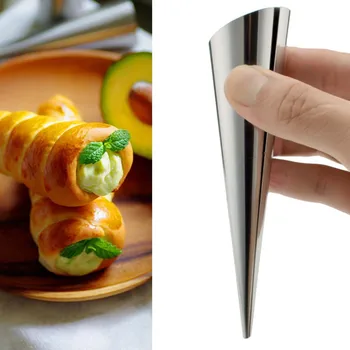 1PCS High Quality Baking Cones Stainless Steel Spiral Croissant Tubes Horn Bread Pastry Making Cake Mold Baking Supplies
1PCS High Quality Baking Cones Stainless Steel Spiral Croissant Tubes Horn Bread Pastry Making Cake Mold Baking Supplies