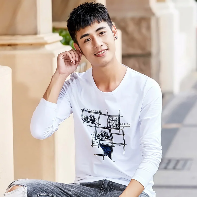 funny sailboat print oversized man T-shirt Spring autumn Harajuku Brief Bottoming clothes hip hop white Cotton long sleeve top
funny sailboat print oversized man T-shirt Spring autumn Harajuku Brief Bottoming clothes hip hop white Cotton long sleeve top