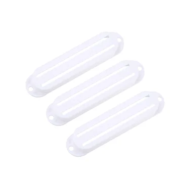 Musiclily Hot Rail Guitar Single coil Sized Humbucker Pickup Covers Set for Strat Style, White (Set of 3)
Musiclily Hot Rail Guitar Single coil Sized Humbucker Pickup Covers Set for Strat Style, White (Set of 3)