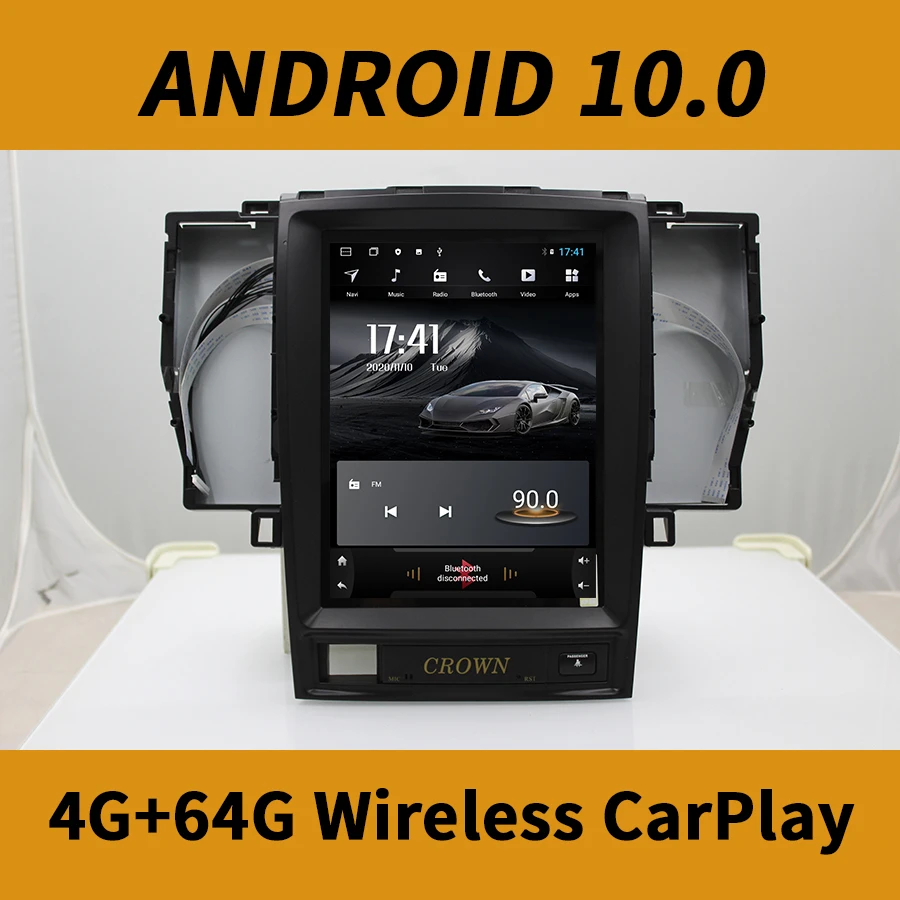 Мультимедийная система для Toyota Crown стерео под управлением Android 10 с Навигатором на