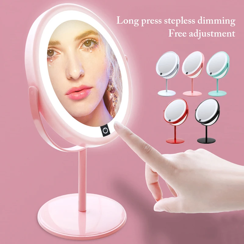 Metal Mirror Makeup Magnification Mirror Dressing Mirrors Desktop Rotating Korean Function Women Make Up Tools
Metal Mirror Makeup Magnification Mirror Dressing Mirrors Desktop Rotating Korean Function Women Make Up Tools