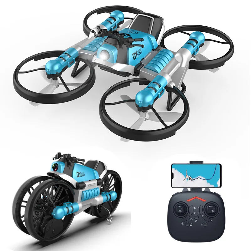 Hovercraft Fold 4-axis Aircraft Quadcopter Drone Toy RC Control Helicopter Gift