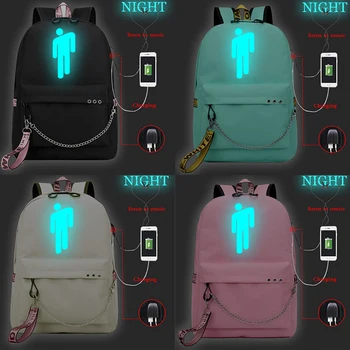 High Quality Teens Billie Eilish USB Charge Backpack Boys Girls Daily USB Rucksack Students School Bag Men Women Travel Bag Gift
High Quality Teens Billie Eilish USB Charge Backpack Boys Girls Daily USB Rucksack Students School Bag Men Women Travel Bag Gift