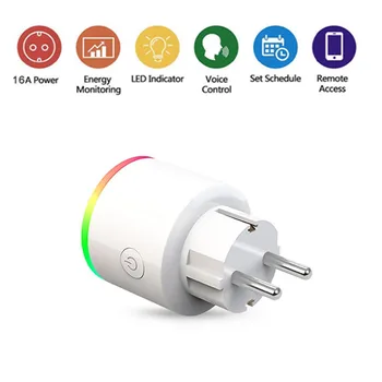 WiFi Switch Mini Socket Plug, Wireless Remote Control Outlet with Timer, Dimmable Light, Smart Home Compatible with Alexa/Google
WiFi Switch Mini Socket Plug, Wireless Remote Control Outlet with Timer, Dimmable Light, Smart Home Compatible with Alexa/Google