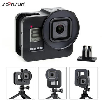 SOONSUN Aluminum Alloy Multi-angle Shooting Cage Protective Frame Case Mount with 52mm UV Lens Filter for GoPro Hero 8 Black
SOONSUN Aluminum Alloy Multi-angle Shooting Cage Protective Frame Case Mount with 52mm UV Lens Filter for GoPro Hero 8 Black