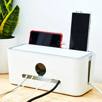 Charging Cable Management Storage Box Power Cord Cover Organizer with Phone Tablet Holder Data Cable Wires Hider for Home Office
Charging Cable Management Storage Box Power Cord Cover Organizer with Phone Tablet Holder Data Cable Wires Hider for Home Office