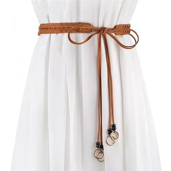 Bohemian Style Woman Belts Vintage Handmade Knitted Wax Rope Long Chain Slender Belt Dress Decoratation Accessories
Bohemian Style Woman Belts Vintage Handmade Knitted Wax Rope Long Chain Slender Belt Dress Decoratation Accessories