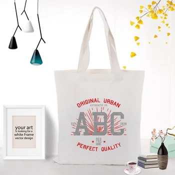 Text type Canvas Handbag Tote Bag Shopping Bag Custom Print Logo Text DIY Daily Use Eco Ecologicas Reusable Recycle
Text type Canvas Handbag Tote Bag Shopping Bag Custom Print Logo Text DIY Daily Use Eco Ecologicas Reusable Recycle