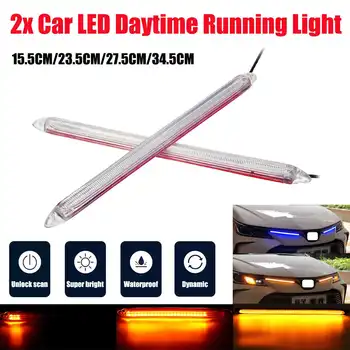 2PCS Led Daytime Running Light Blue drl led light & Yellow Flowing Turn Signal Lamp Dynamic Blinker Universal Waterproof
2PCS Led Daytime Running Light Blue drl led light & Yellow Flowing Turn Signal Lamp Dynamic Blinker Universal Waterproof