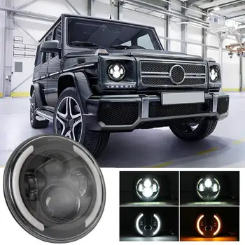 7 inch Round 200W 20000LM LED Headlight Halo DRL Angle Eye Turn Signal Light for Jeep Wrangler JK TJ LJ 1997-2017
7 inch Round 200W 20000LM LED Headlight Halo DRL Angle Eye Turn Signal Light for Jeep Wrangler JK TJ LJ 1997-2017