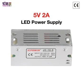5V 2A LED Power Supply Lighting Transformer Output DC 5V 2A 10W Switch for WS2812B WS2801 APA102 8806 LED Strip
5V 2A LED Power Supply Lighting Transformer Output DC 5V 2A 10W Switch for WS2812B WS2801 APA102 8806 LED Strip