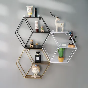 1 PCS Metal Iron Shelves Geometric Hexagonal Art Wall Display Shelf Wall-mounted Storage Rack Flower Pot Craft Shelf Home Decor 
1 PCS Metal Iron Shelves Geometric Hexagonal Art Wall Display Shelf Wall-mounted Storage Rack Flower Pot Craft Shelf Home Decor