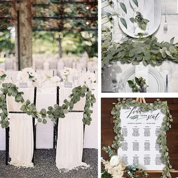 Artificial Eucalyptus Garland Faux Plant Leaves Vines Greenery Garland Wedding Decoration Backdrop Home decor supplies
Artificial Eucalyptus Garland Faux Plant Leaves Vines Greenery Garland Wedding Decoration Backdrop Home decor supplies