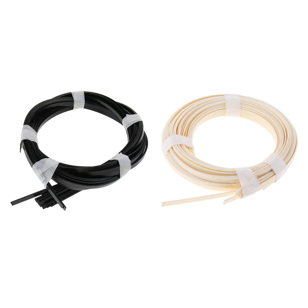 10pcs ABS Acoustic Guitar Binding Purfling Strip Body Edge Inlay Parts 10pcs ABS Acoustic Guitar Binding Purfling Strip Body Edge Inlay Parts
