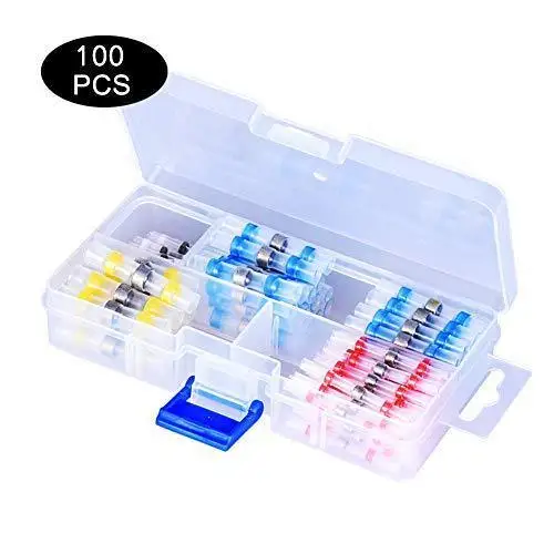 100pcs Heat Shrink Tube Connection Terminal Boxed Insulation Waterproof Heat Shrink Tin Solder Ring Terminal Middle Joint Tin
100pcs Heat Shrink Tube Connection Terminal Boxed Insulation Waterproof Heat Shrink Tin Solder Ring Terminal Middle Joint Tin