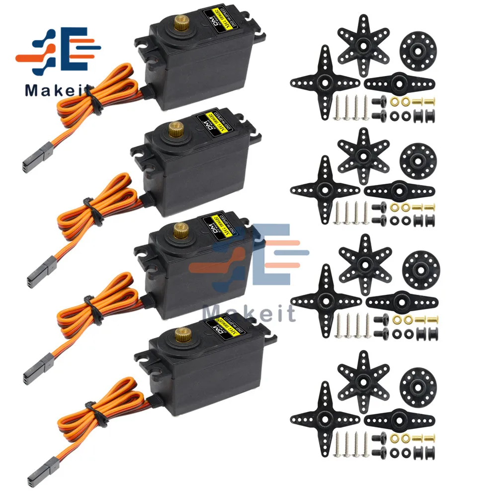 4Pcs MG996R Metal Gears Digital RC Servo Motor High Torque Helicopter Boat Car Torque 1/8 MG 996R RC CAR 1/8 DIY
4Pcs MG996R Metal Gears Digital RC Servo Motor High Torque Helicopter Boat Car Torque 1/8 MG 996R RC CAR 1/8 DIY