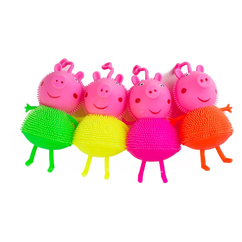 Peppa Pig Shiny Fur Ball Pink Pig Glowing Ball Soft Rubber Vent Ball Children's Toy Christmas Gift Halloween Gift
Peppa Pig Shiny Fur Ball Pink Pig Glowing Ball Soft Rubber Vent Ball Children's Toy Christmas Gift Halloween Gift