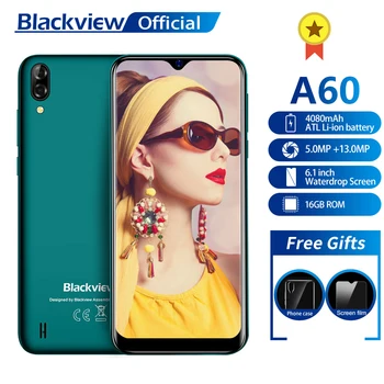 Blackview A60 Smartphone 4080mAh 1GB+16GB Quad Core Android 8.1 6.1 inch 19.2:9 Screen 13.0MP Dual Rear Camera 3G Mobile Phone
Blackview A60 Smartphone 4080mAh 1GB+16GB Quad Core Android 8.1 6.1 inch 19.2:9 Screen 13.0MP Dual Rear Camera 3G Mobile Phone